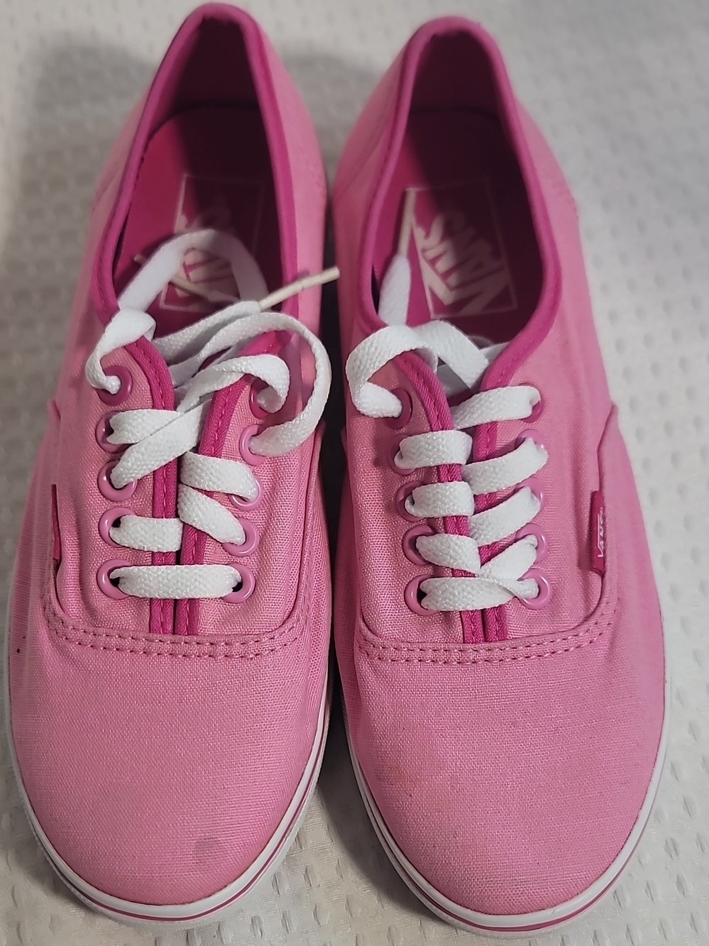 Vans Pink Low-Top Canvas Sneakers